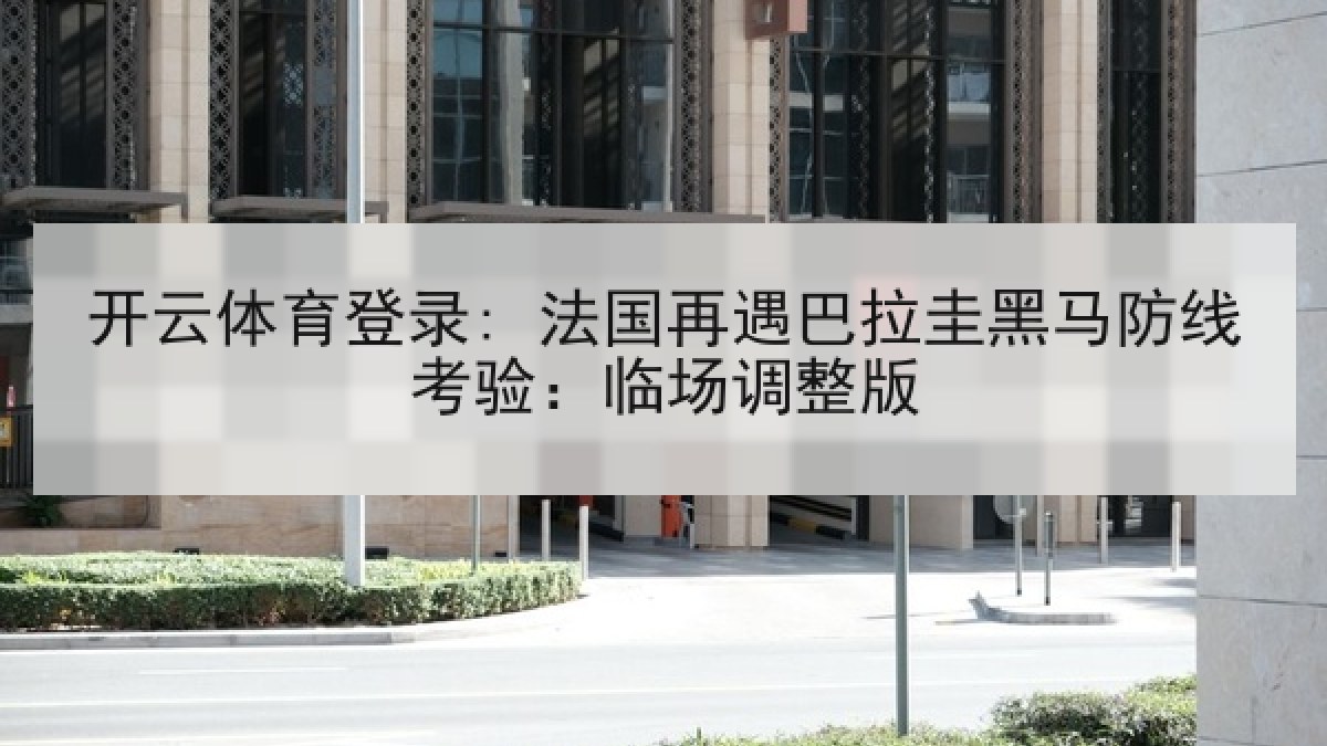 开云体育登录: 法国再遇巴拉圭黑马防线考验:临场调整版 开云体育登录: 法国再遇巴拉圭黑马防线考验:临场调整版
